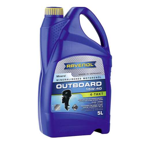 Моторное масло Ravenol Outboardoel 4T SAE 15W-40 5л в Башнефть