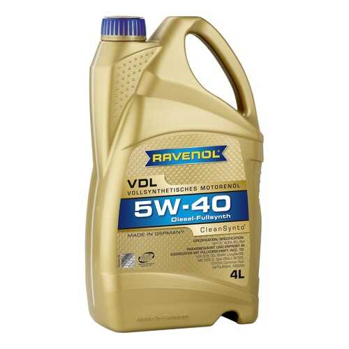 Моторное масло Ravenol VDL 5W-40 4л в Башнефть
