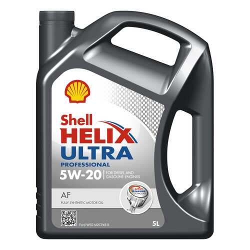 Моторное масло Shell Helix Ultra Professional AF 5W-20 5л в Башнефть