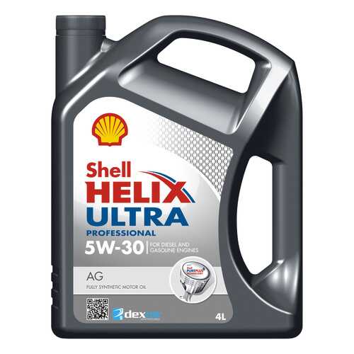 Моторное масло Shell Helix Ultra Professional AG 5W-30 4л в Башнефть
