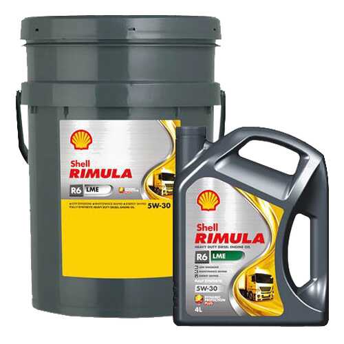 Моторное масло Shell Rimula R6 LME 5w-30 20л в Башнефть