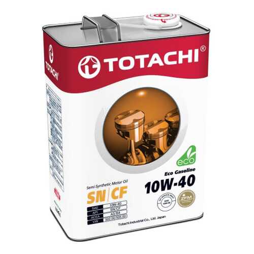 Моторное масло Totachi Eco Gasoline Semi-Synthetic SM/CF 10W-40 4л в Башнефть