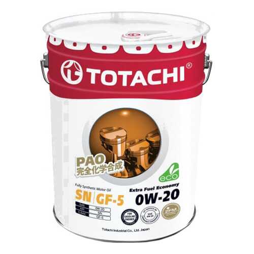 Моторное масло Totachi Extra Fuel Fully Synthetic SN 0W-20 20л в Башнефть