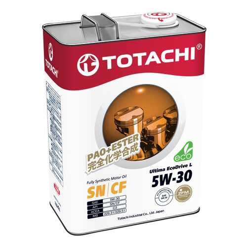 Моторное масло Totachi Ultima EcoDrive L Fully Synthetic SN/CF 5W-30 4л в Башнефть