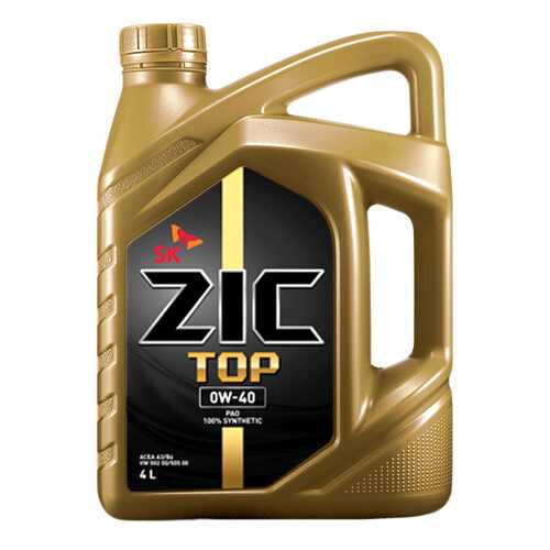 Моторное масло Zic Top 0W-40 4л в Башнефть