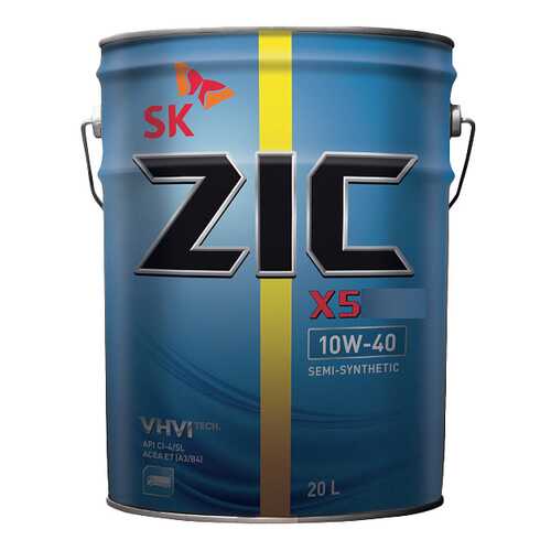 Моторное масло Zic X5 Diesel 10W-40 20л в Башнефть