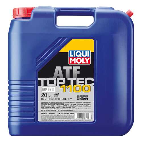 Трансмиссионное масло LIQUI MOLY Top Tec ATF 20л 3653 в Башнефть