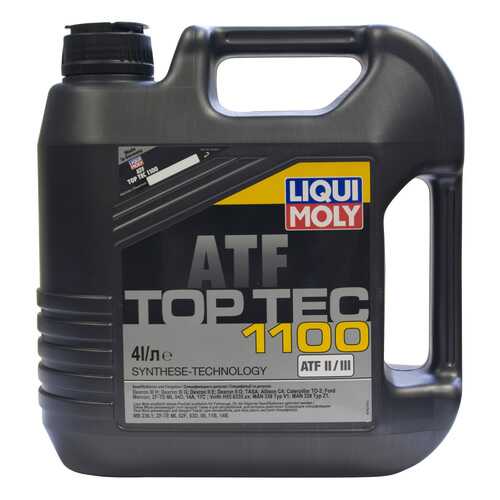 Трансмиссионное масло LIQUI MOLY Top Tec ATF 4л 7627 в Башнефть