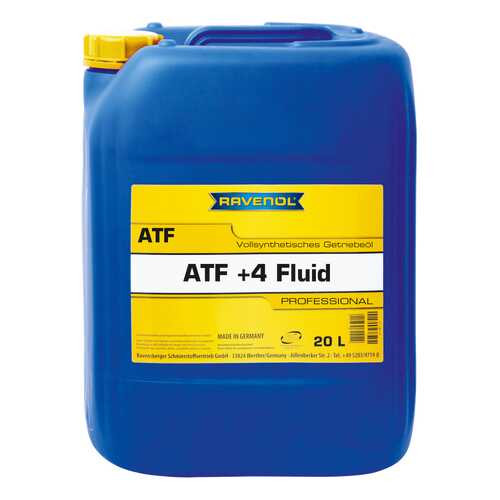 Трансмиссионное масло RAVENOL ATF+4 Fluid 20л 1211100-020 в Башнефть