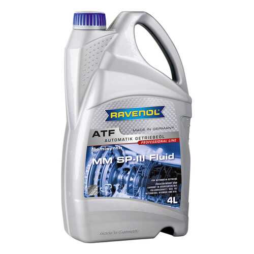 Трансмиссионное масло RAVENOL ATF MM SP-III Fluid 4л 1212103-004-01-999 в Башнефть
