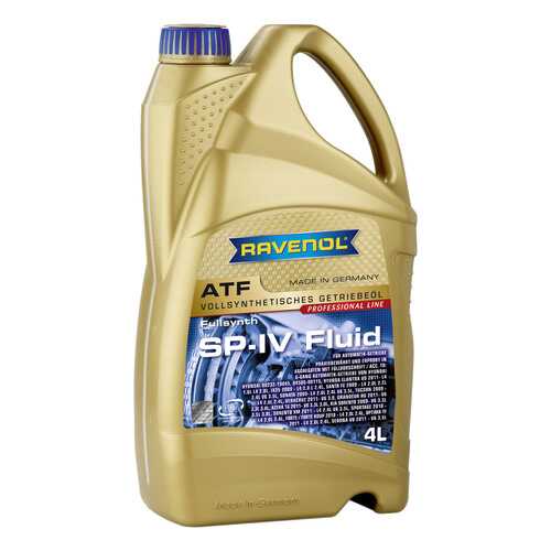 Трансмиссионное масло RAVENOL ATF SP-IV Fluid 4л 1211107-004-01-999 в Башнефть