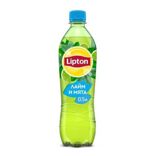 Чай зеленый Lipton лайм и мята 0.5 л в Башнефть
